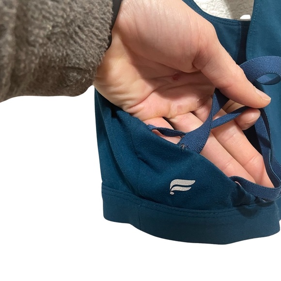 Fabletics Teal Sports Bra - Picture 3 of 3